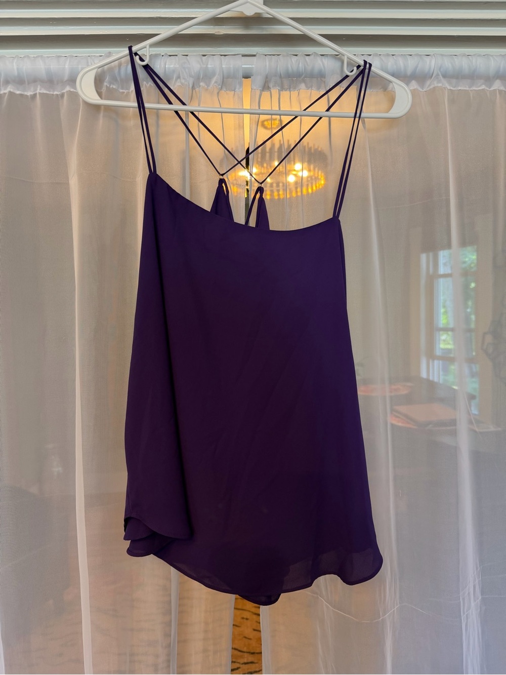 Express Purple Double-Strap Cami